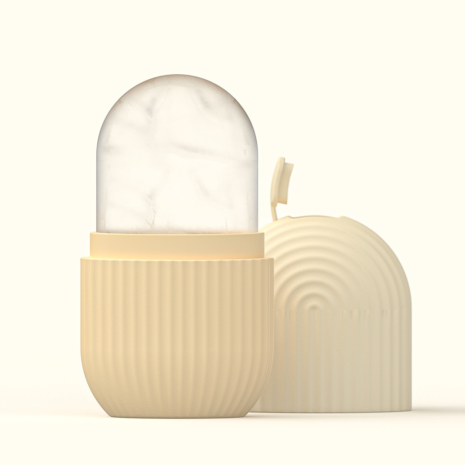 Beige Silicone Ice Roller